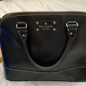 Kate Spade Black Leather Satchel